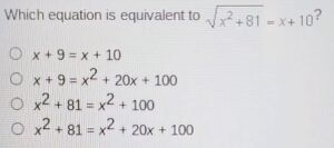 100x 2 −81: Possible Mathematical Expression or Calculation
