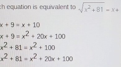 100x 2 −81: Possible Mathematical Expression or Calculation